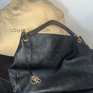 Louis Vuitton Artsy Empreinte in Black - Luxury Designer Handbag 13”x16”